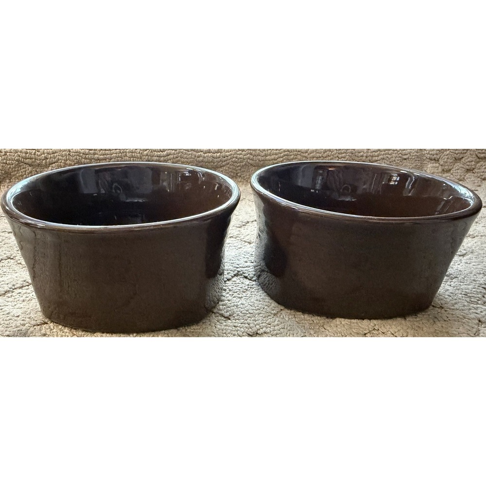 Fiestaware Chocolate Square Bowl Fiesta Retired Brown Bowl Set Of 2